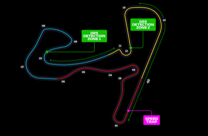 Mapka okruhu Holandsko